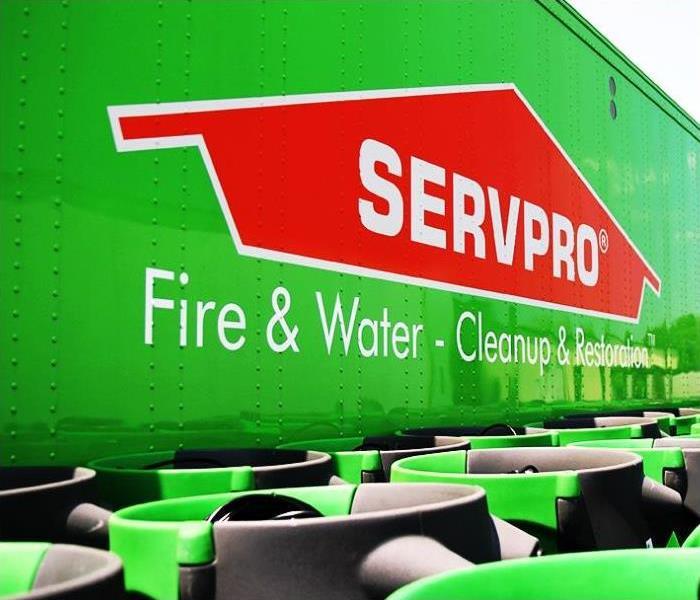 Servpro building with equipment outside